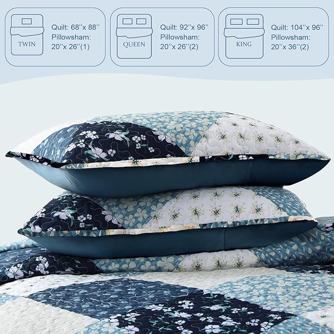 Exclusivo Mezcla Reversible Boho Quilts Twin Size - Image 6