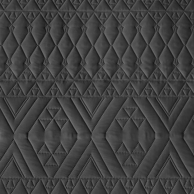 akkialla Twin Size Quilt Bedding Set, Modern Style Geoetric Pattern Coverlet Set - Image 8
