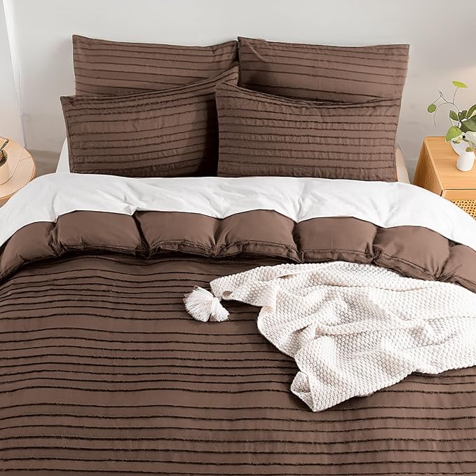 NEXHOME PRO Duvet Cover Queen, 3 Pieces Boho Tufted Duvet Cover Set, Soft and - Image 7
