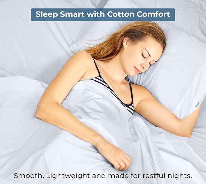 Royale Linens 100% Organic Cotton Full Flat Sheet Only - Image 9