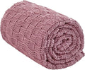 Knitted Weighted Blanket for Adult, No Beads Heavy Blanket 50” x 60'' 7lbs by Unknown