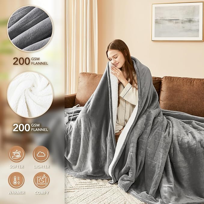 Homemate Electric Heated Blanket Twin - Image 3