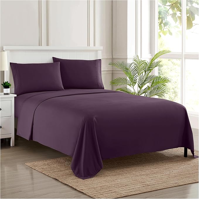 Twin XL Sheets - Breathable Luxury Sheets - 1800 Supreme Collection Extra Soft by SweetHomeCollection