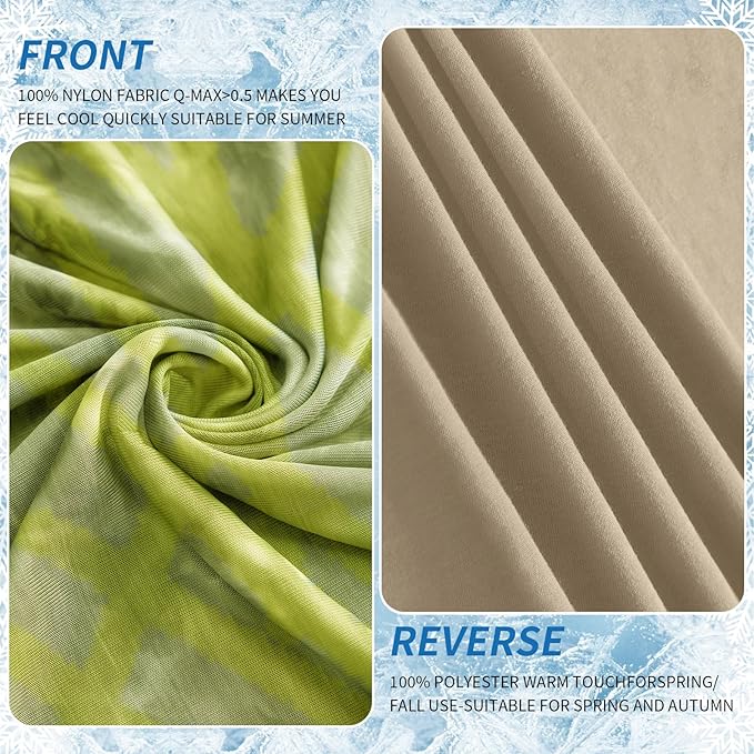 Guohaoi Cooling Blanket for HotSleepers, Decortive Tie Dye, Absorbs Heat to - Image 6