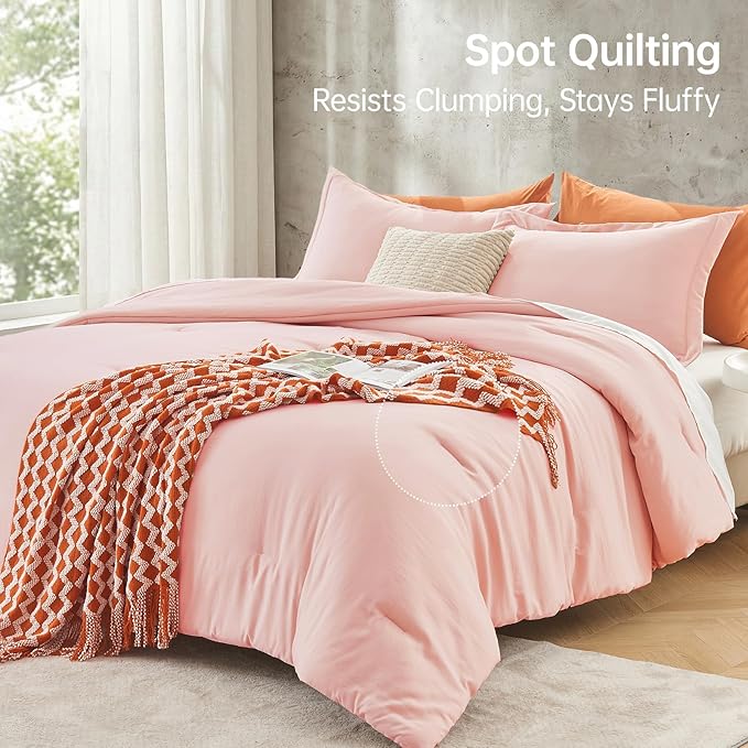 MUXHOMO King Size Comforter Set, All Season Ultra Soft Down Alternative Bedding - Image 5