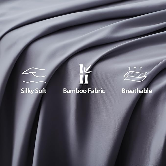 Bamboo Viscose Flat Sheets Only, Sateen Weave Full Size Flat Sheet Only - Image 6
