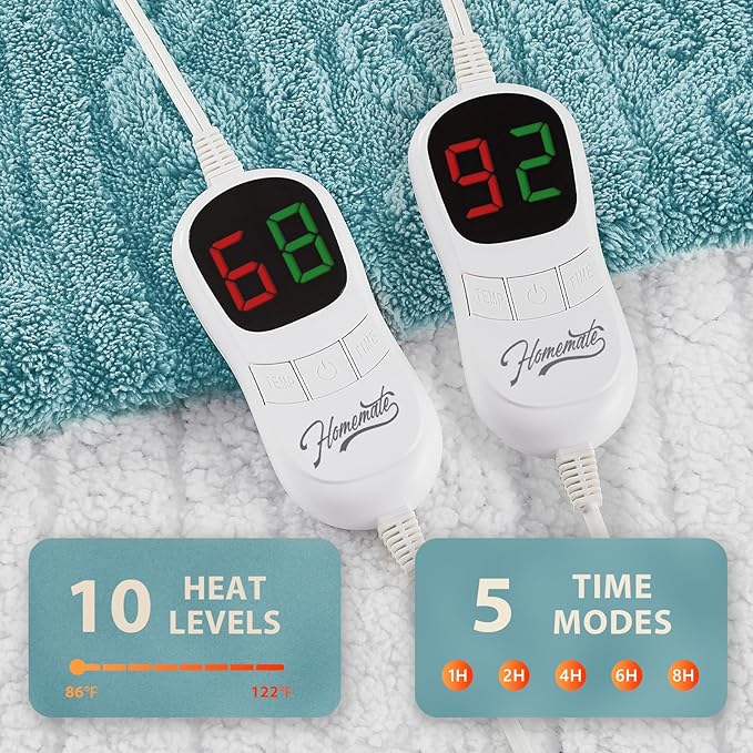 Homemate Electric Heated Blanket King - Image 4