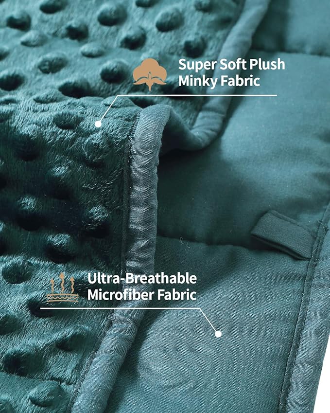 Mr. Sandman Weighted Blanket for Adults Queen Size 15 lbs, Soft Cooling Heavy - Image 2