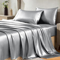 CozyLux Satin Sheets Queen Size Bed Set by CozyLux