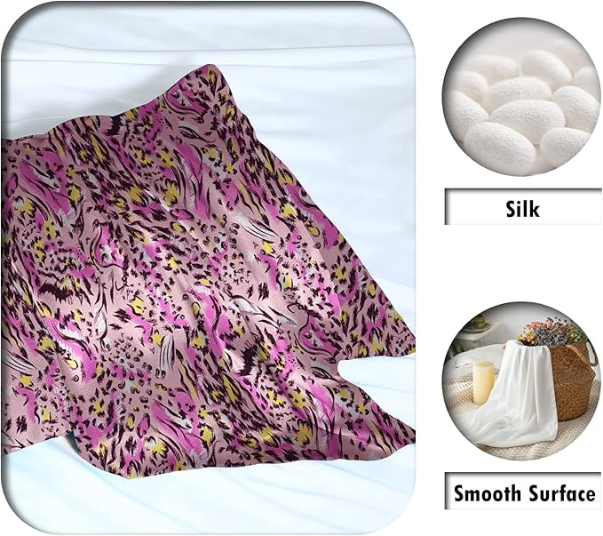 Mulberry Silk Pillowcase for Hair and Skin King Size Leopard Print Silk Pillow - Image 2