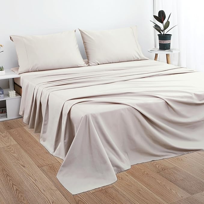 Cotton Queen Sheet Only, 600 Thread Count 100% Egyptian Cotton Top Sheet 1Pcs - Image 5