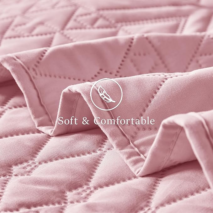 akkialla King/Cal King Quilt Set, Boho Geometric Pattern, Soft All-Season - Image 6