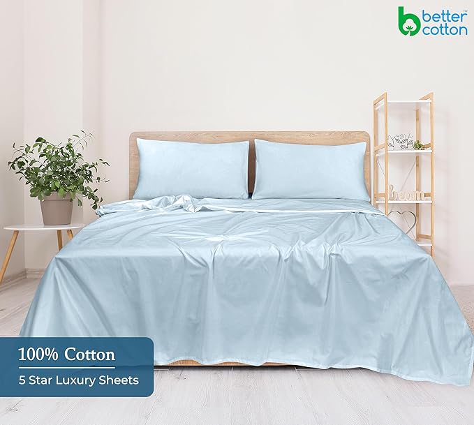 400 Thread Count 100% American Grown Cotton Flat Sheet - Image 6