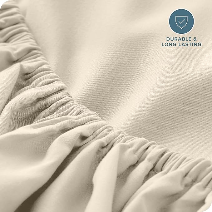 Bare Home Fitted Bottom Sheet Twin Size - Image 5