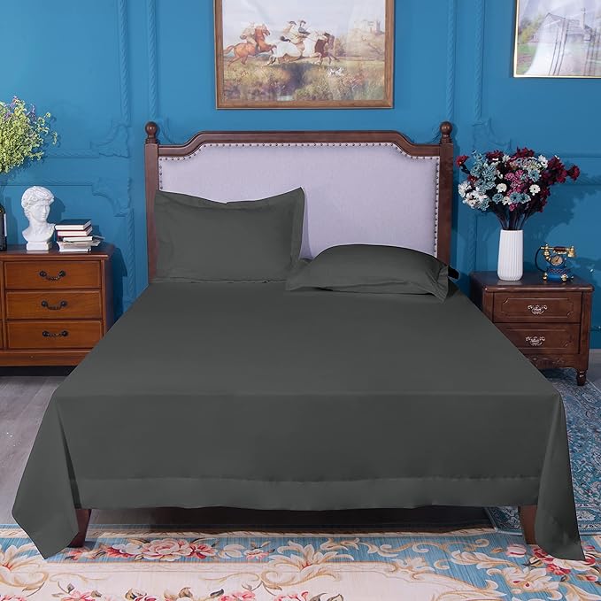 NTBAY Twin Extra-Long Flat Sheet Only - Image 4