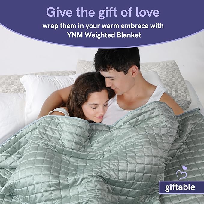 YnM Cooling Weighted Blanket for Adults, 20lbs Heavy Bed Throw Comforter - Image 7