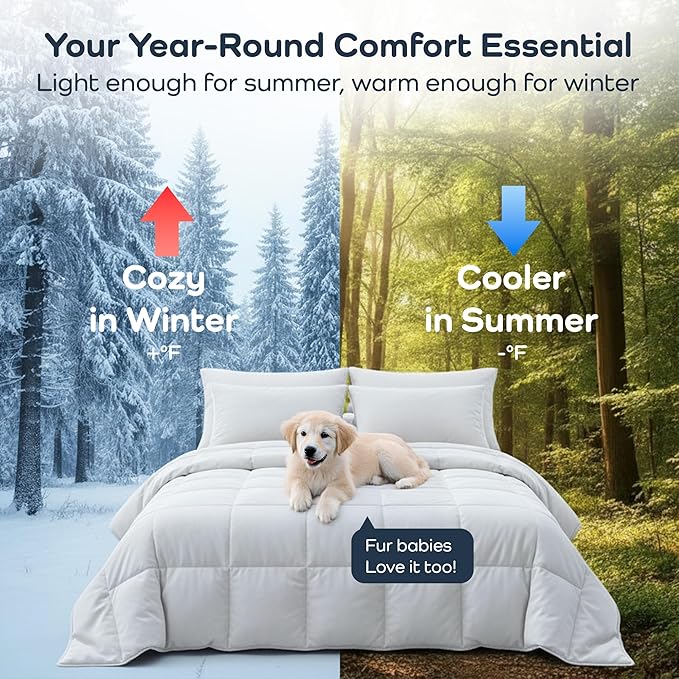 Olive + Crate Cooling Oversize King Size Comforter - Image 5