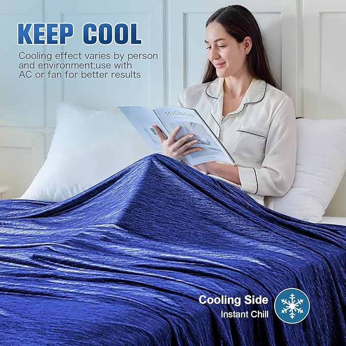 KMUSET Cooling Blanket Twin XL, Double Sided Summer Cooling Blankets - Image 5