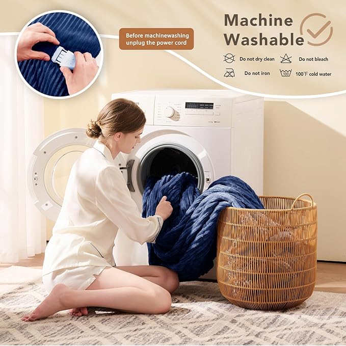 Homemate Electric Heated Blanket Twin Size - Image 7