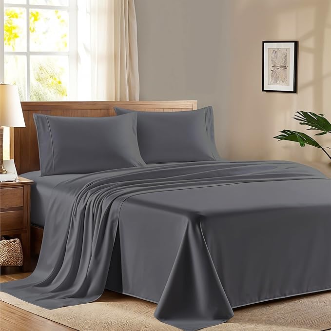 100% Egyptian Cotton King Size Sheet Set by AshtonSheets