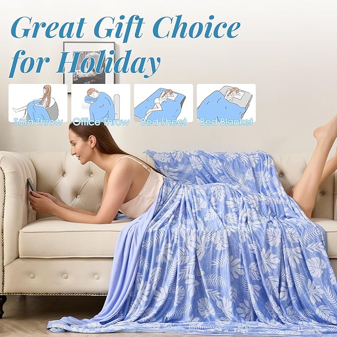 OIGAE Cooling Blanket with Double Sided Cold Effect Bed Throw - Image 5