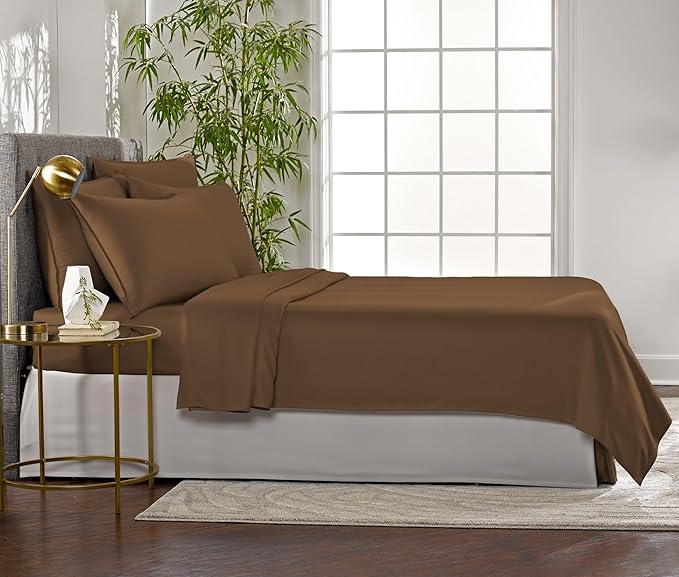 Pure Bamboo Queen Sheets, Genuine 100% Organic Viscose Derived from Bamboo Bed - Image 4