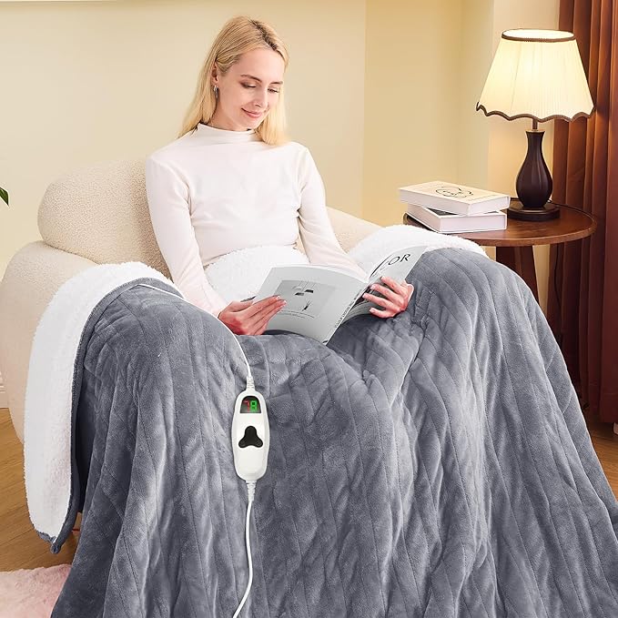 greenoak Heated Blanket Electric Full 72"X84", Heating Blanket by Greenoak