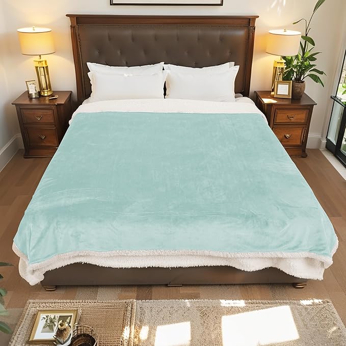 LaffyLo Heated Throw Blanket 50 x 60, Fast Heating Electric Blanket, Dual-Sided - Image 6