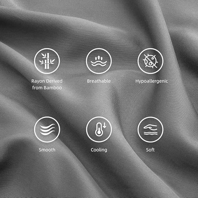 Standard Pillowcases, Cooling Viscose from Bamboo Pillow Covers - Image 5