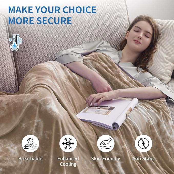 Guohaoi Cooling Throw Blanket for Hot Sleepers, Decortive Tie Dye, Arc-Chill - Image 4