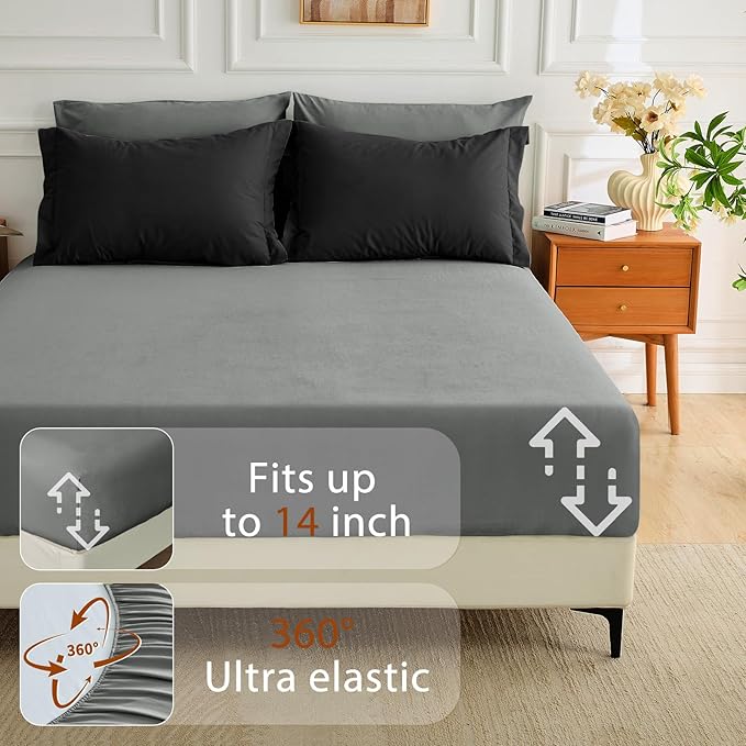 MUXHOMO 7 Pieces Full Comforter Set, Soft Bed in a Bag Full Size, All Season - Image 5