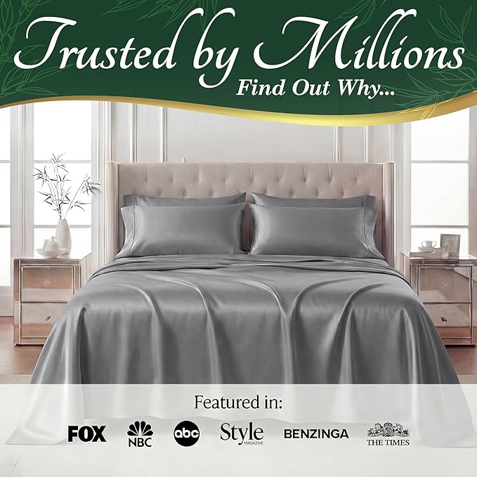 DECOLURE 100% Viscose Derived from Bamboo Sheets King Size - Image 5