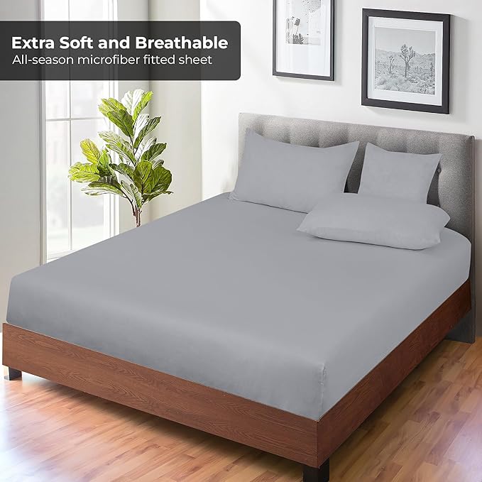 Royale Linens Fitted Sheet Queen - Image 4