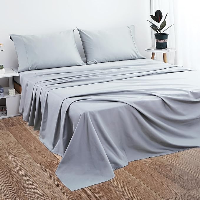 Cotton Queen Sheet Only, 600 Thread Count 100% Egyptian Cotton Top Sheet 1Pcs - Image 4