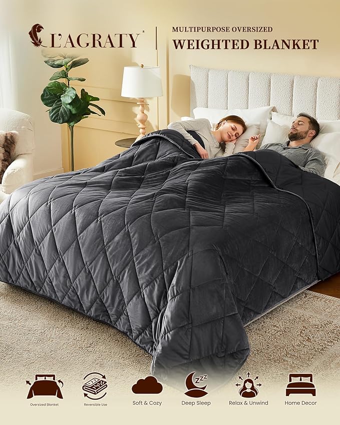 L'AGRATY Queen Size Weighted Blanket - Image 2