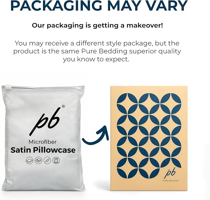 Pure Bedding Satin Pillowcase 2 Pack - Image 11