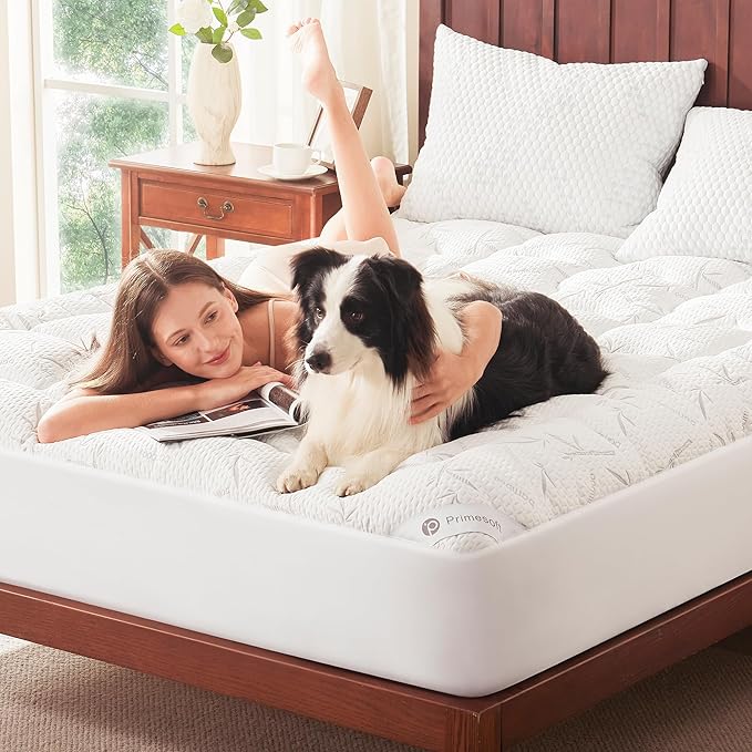 PRIMESOFT 100% Waterproof Twin XL Size Mattress Topper, Thick Pillow Top - Image 7