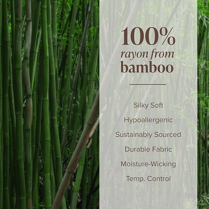 Bare Home 100% Rayon Made from Bamboo Luxury King Size Set of 2 Cooling - Image 7