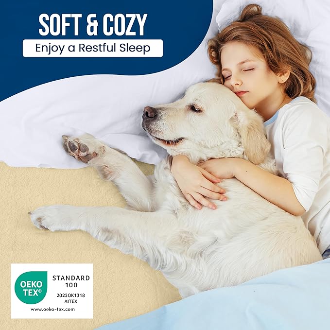Queen Size Mattress Protector Waterproof, Premium 200 GSM Terry Mattress Cover - Image 5