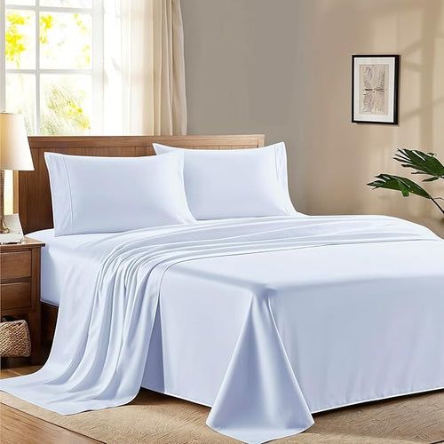 100% Egyptian Cotton King Size Sheet Set by AshtonSheets