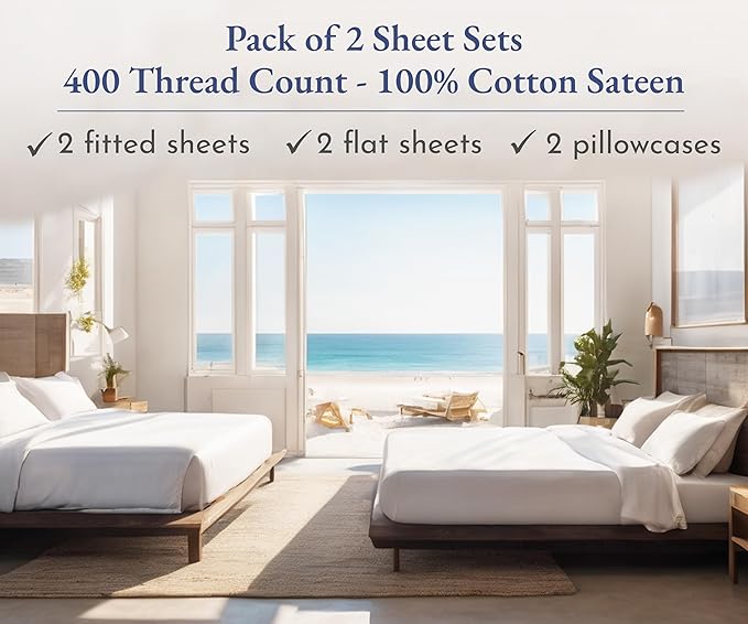 California Design Den 2-Pack Twin Sheets Set - Image 4