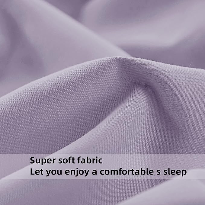 HBHLFZ King Fitted Sheet Only, Soft Breathable Bottom Sheet - Image 4