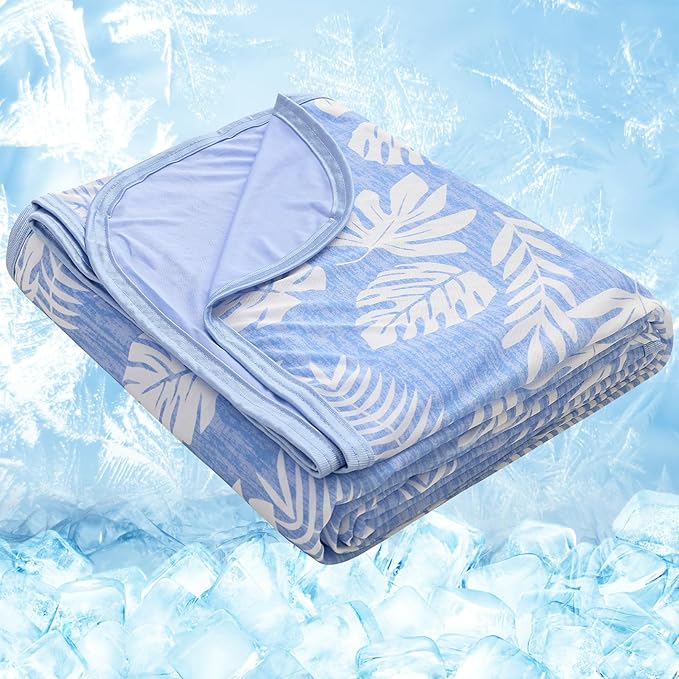 OIGAE Cooling Blanket with Double Sided Cold Effect Bed Throw by OIGAE