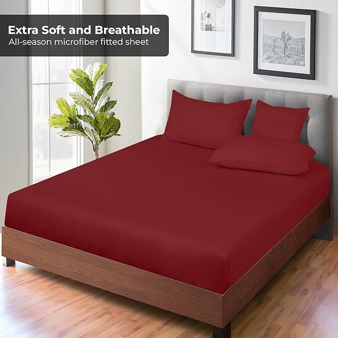 Royale Linens Fitted Sheet Queen - Image 4