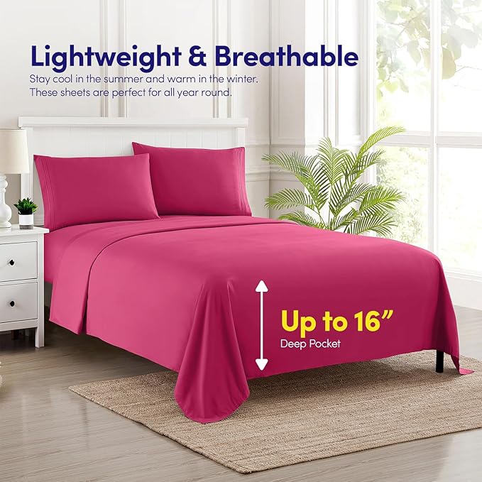 King Size Sheet Set with Built-in Sheet Straps - Image 3