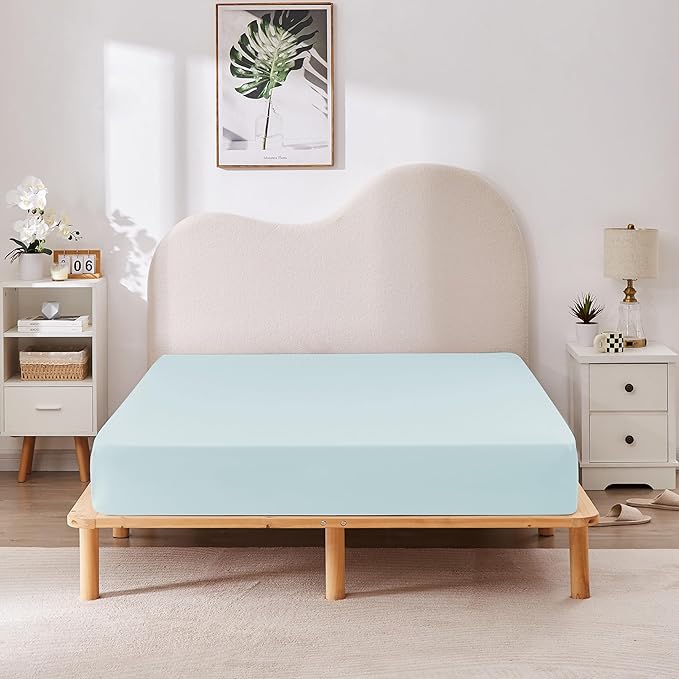 HBHLFZ Twin XL Fitted Sheet Only, Soft Breathable Bottom Sheet - Image 6