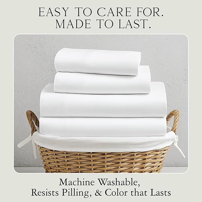 Karissa Mae Cooling Bamboo Viscose Standard Size Pillowcase Set | 100% - Image 7