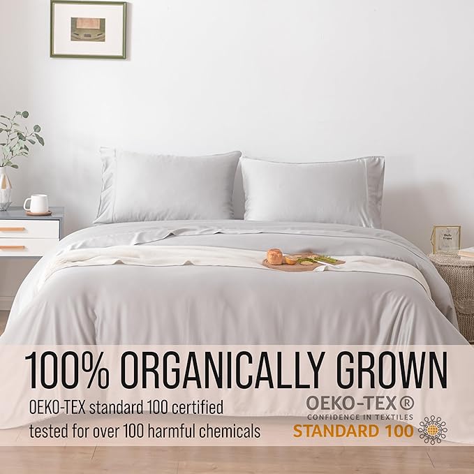 Bella Coterie Queen Size Fitted Sheet Only | Luxury Bamboo Viscose | 100% - Image 4