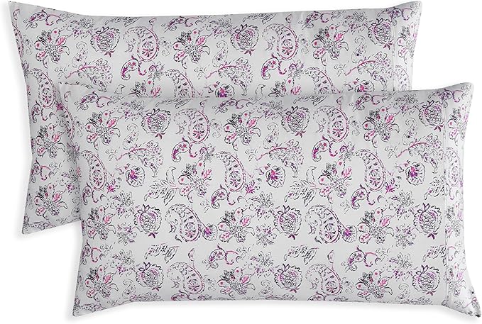 Elegant Comfort Paisley Pattern Pillowcase, 1500 Premium Hotel Quality by ELEGANTCOMFORT