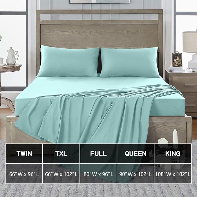 FreshCulture Twin XL Flat Sheets Only 2 Pack - Image 5